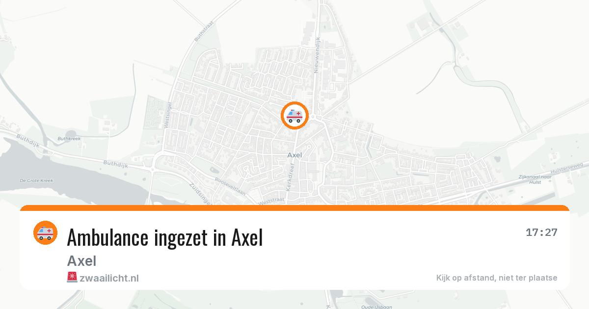 Ambulance ingezet in Axel — 10 jun 2026