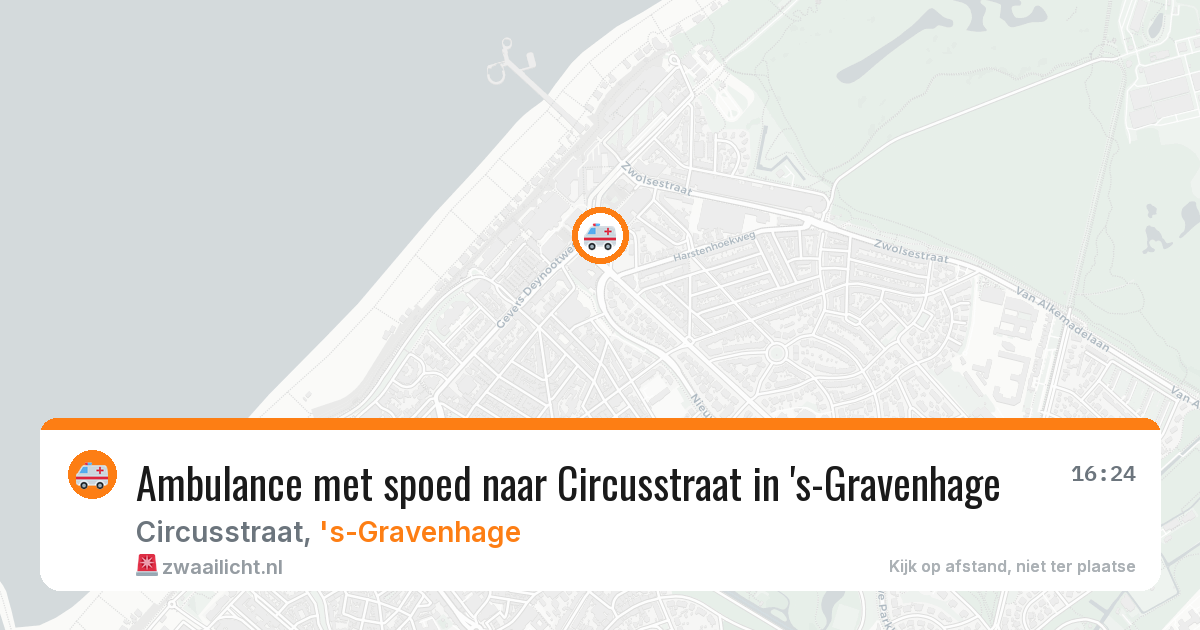 Ambulance met spoed naar Circusstraat in 's-Gravenhage — 3 jul 2026