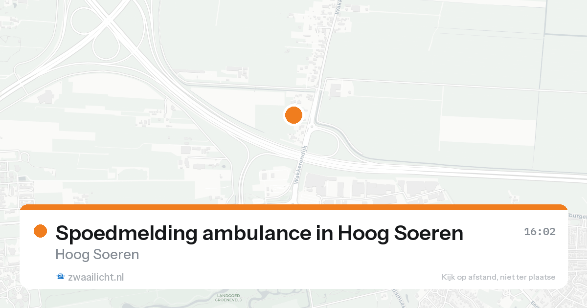 Spoedmelding ambulance in Hoog Soeren — 22 aug 2026