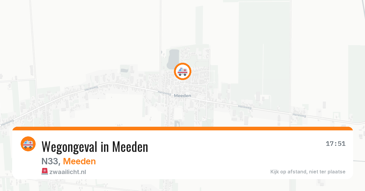 Wegongeval in Meeden — 23 jun 2026