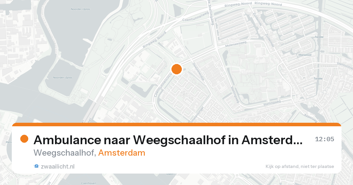 Ambulance naar Weegschaalhof in Amsterdam — 20 aug 2026