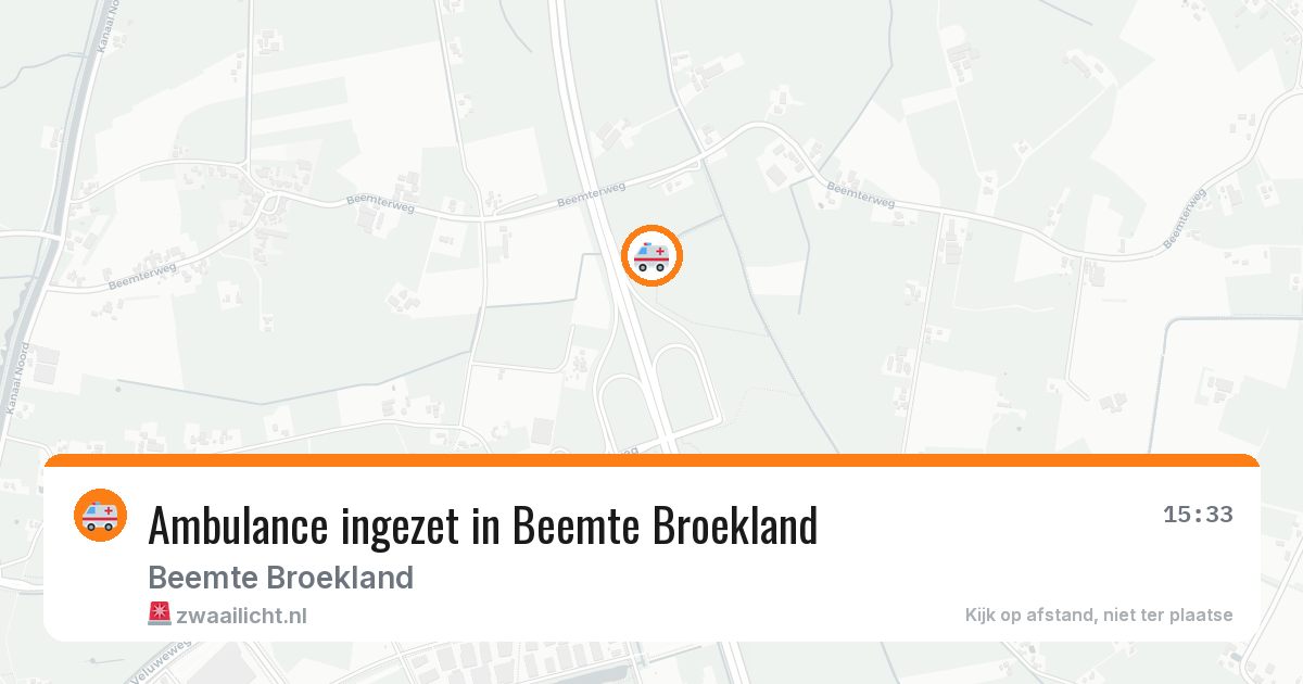 Ambulance ingezet in Beemte Broekland — 7 jul 2026