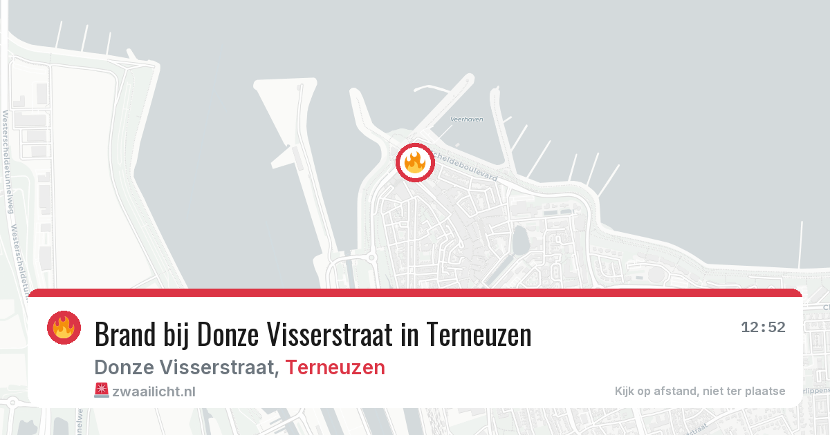 Brand bij Donze Visserstraat in Terneuzen — 24 mrt 2026