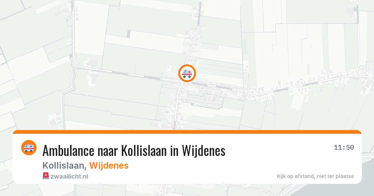 Ambulance naar Kollislaan in Wijdenes — 4 jul 2026