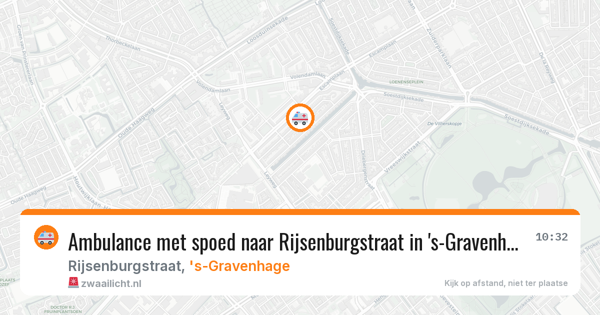 Ambulance met spoed naar Rijsenburgstraat in 's-Gravenhage — 29 mei 2026