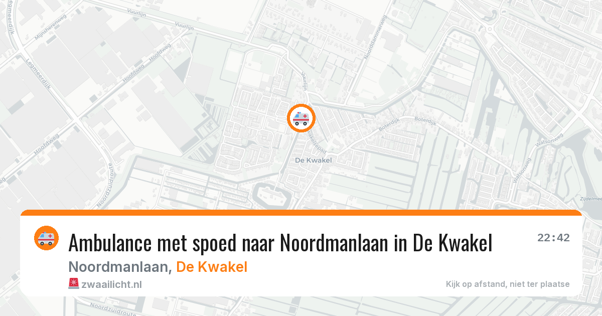 Ambulance met spoed naar Noordmanlaan in De Kwakel — 19 mrt 2026