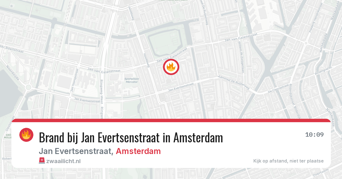 Brand bij Jan Evertsenstraat in Amsterdam — 15 jun 2026
