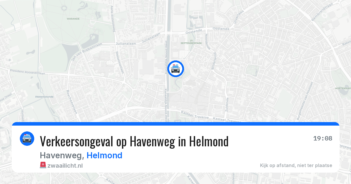 Verkeersongeval op Havenweg in Helmond — 2 jul 2026