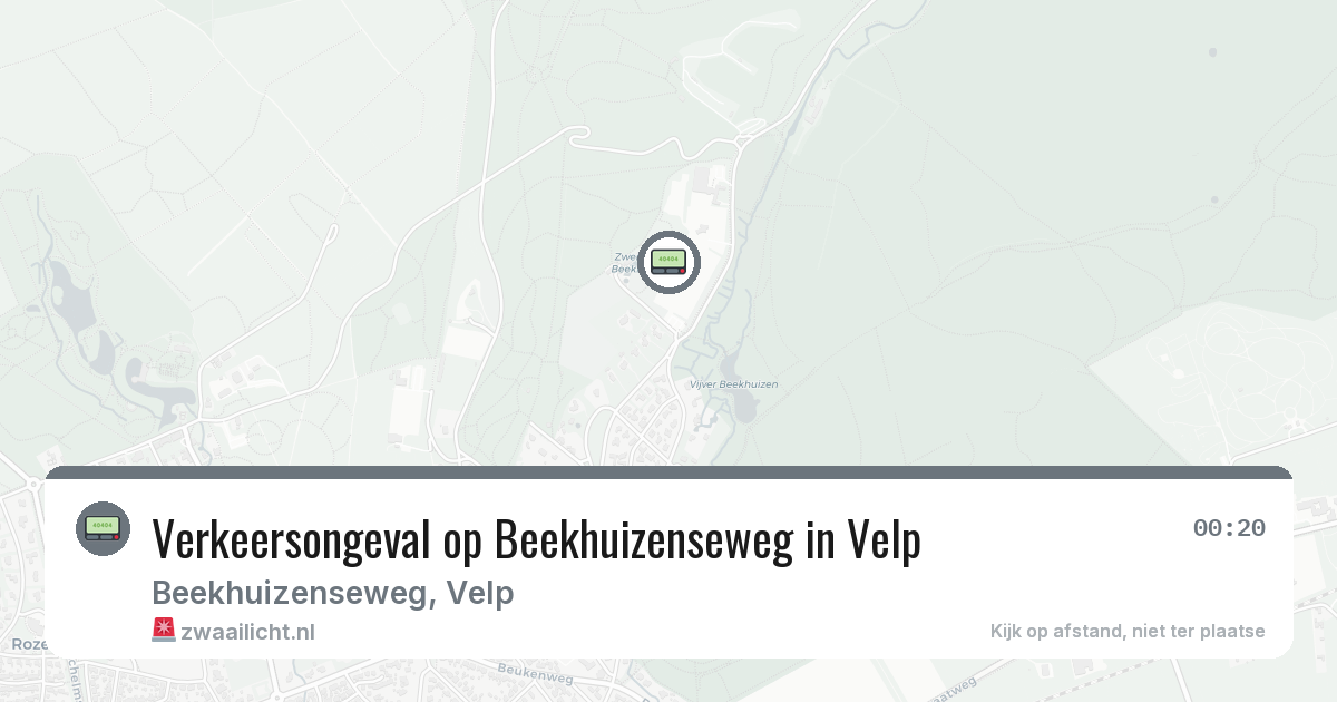 Verkeersongeval op Beekhuizenseweg in Velp — 15 feb 2026
