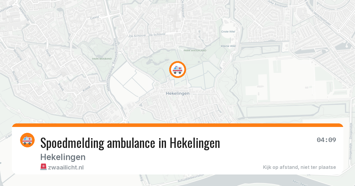 Spoedmelding ambulance in Hekelingen — 17 jun 2026