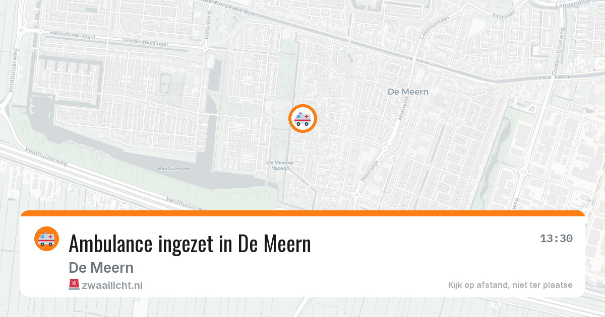 Ambulance ingezet in De Meern — 12 aug 2026