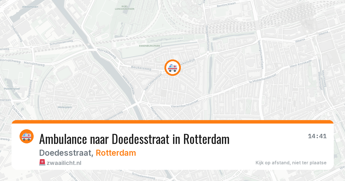 Ambulance naar Doedesstraat in Rotterdam — 19 mei 2026