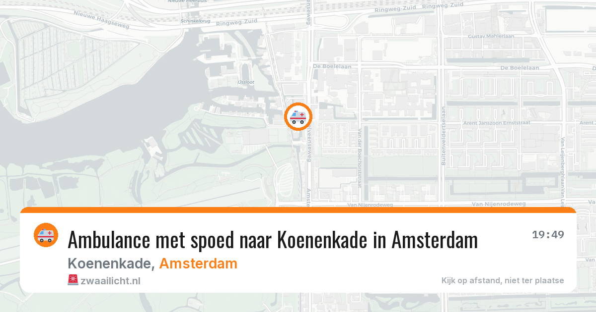 Ambulance met spoed naar Koenenkade in Amsterdam — 11 jul 2026