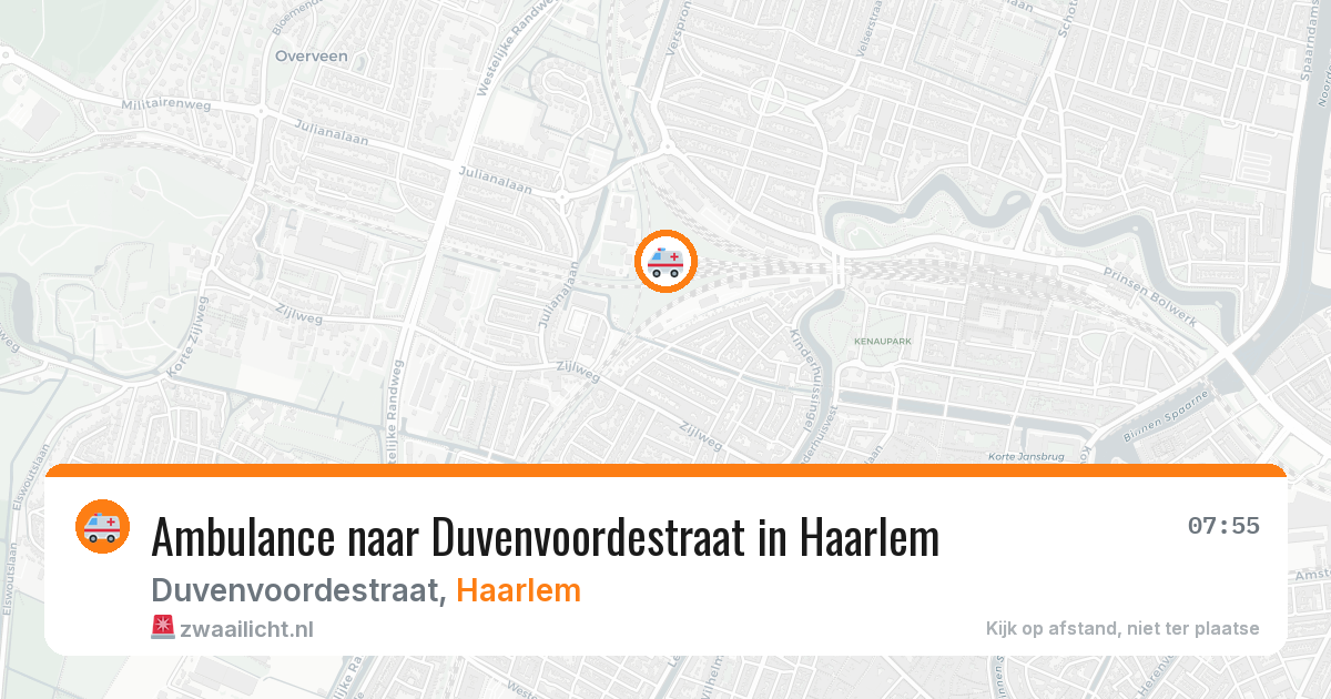 Ambulance naar Duvenvoordestraat in Haarlem — 25 apr 2026