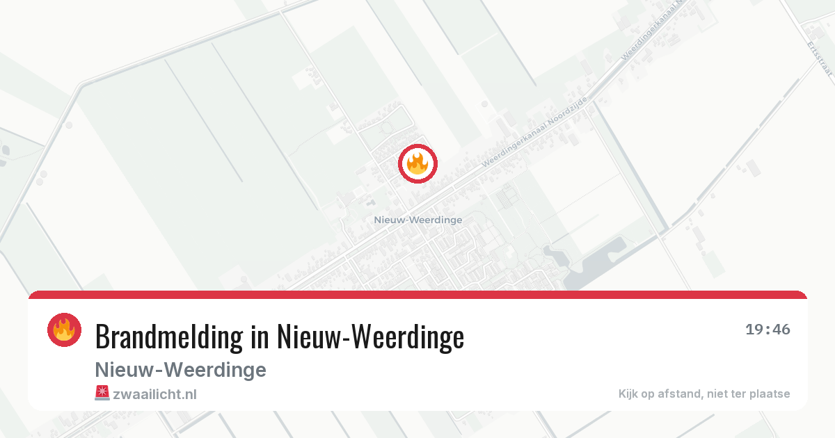 Brandmelding in Nieuw-Weerdinge — 4 jun 2026