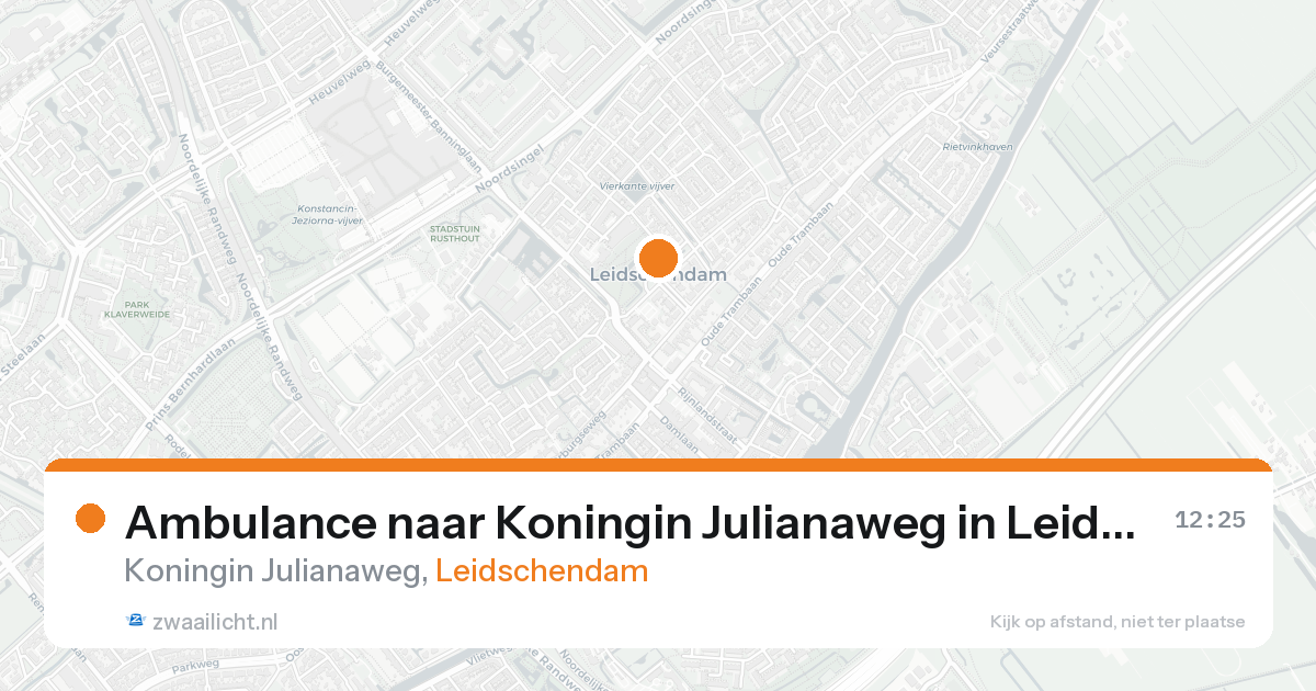 Ambulance naar Koningin Julianaweg in Leidschendam — 5 mei 2026