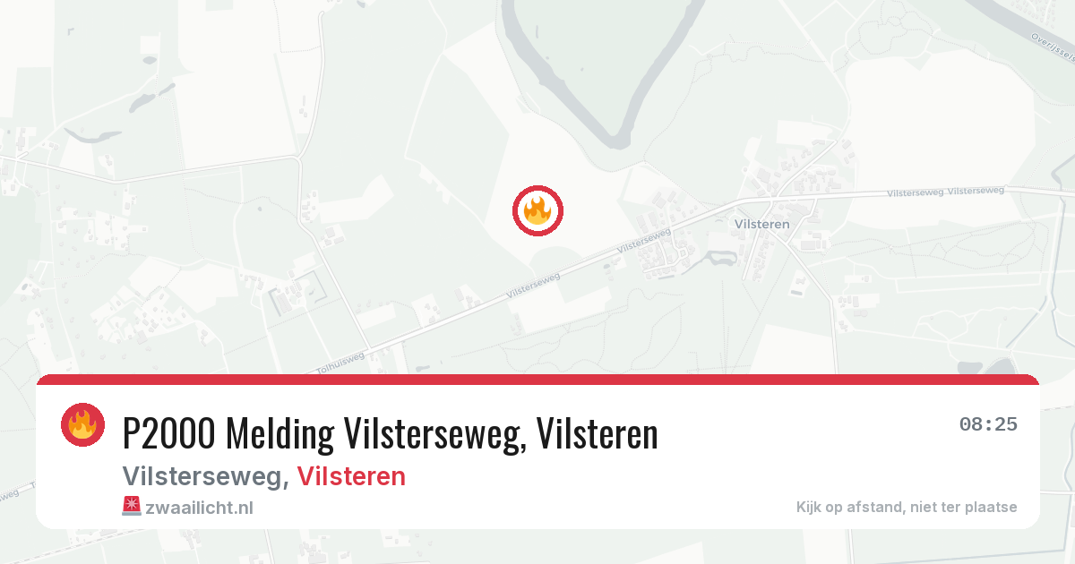 P2000 Melding Vilsterseweg, Vilsteren — 8 feb 2026