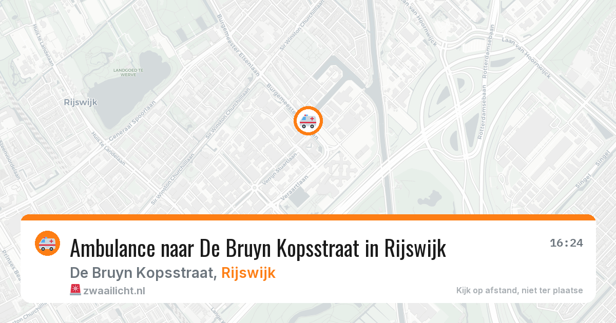 Ambulance naar De Bruyn Kopsstraat in Rijswijk — 15 mei 2026