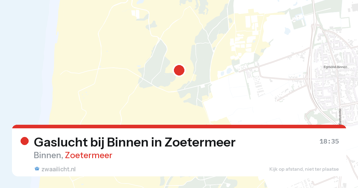 Gaslucht bij Binnen in Zoetermeer — 27 aug 2026