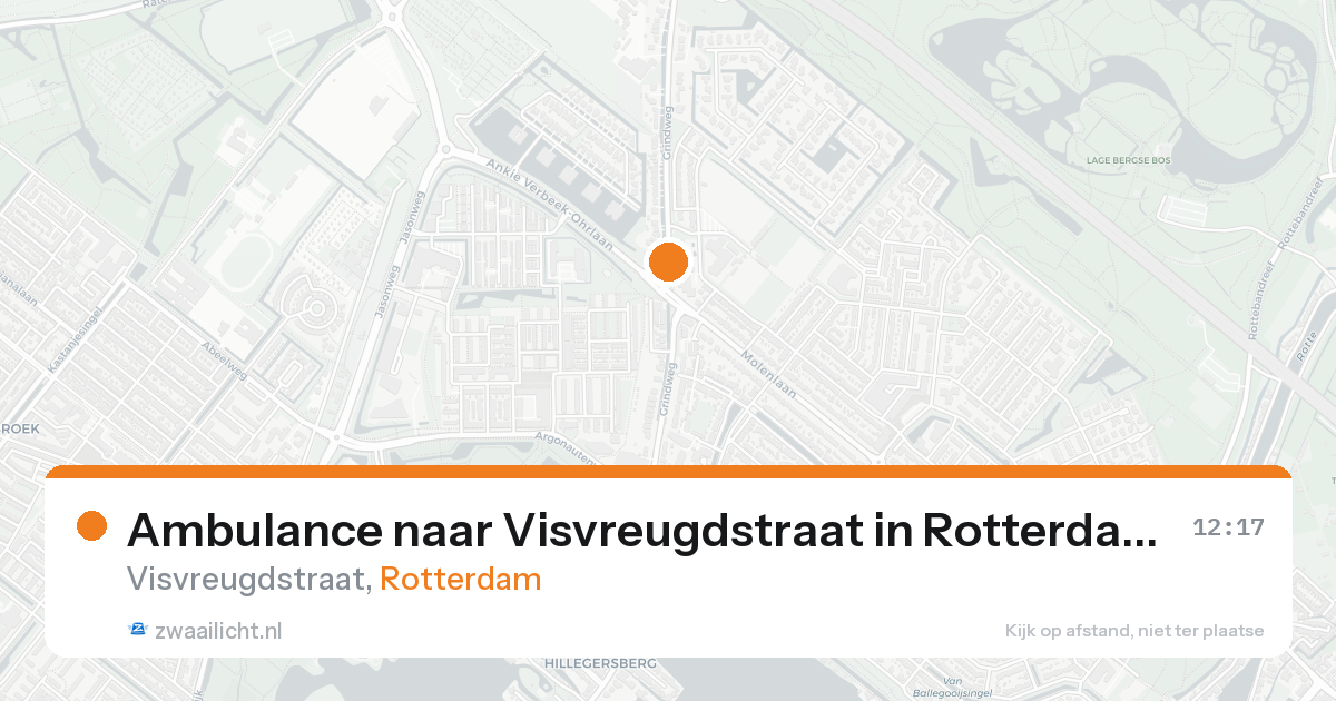 Ambulance naar Visvreugdstraat in Rotterdam — 8 jul 2026