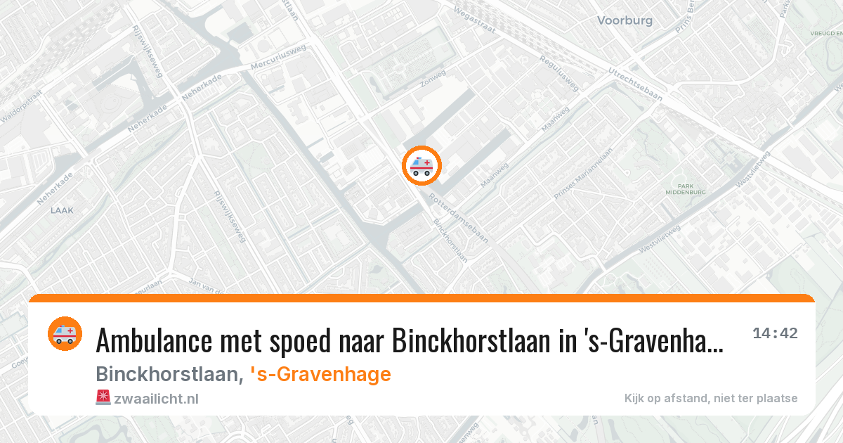 Ambulance met spoed naar Binckhorstlaan in 's-Gravenhage — 8 feb 2026