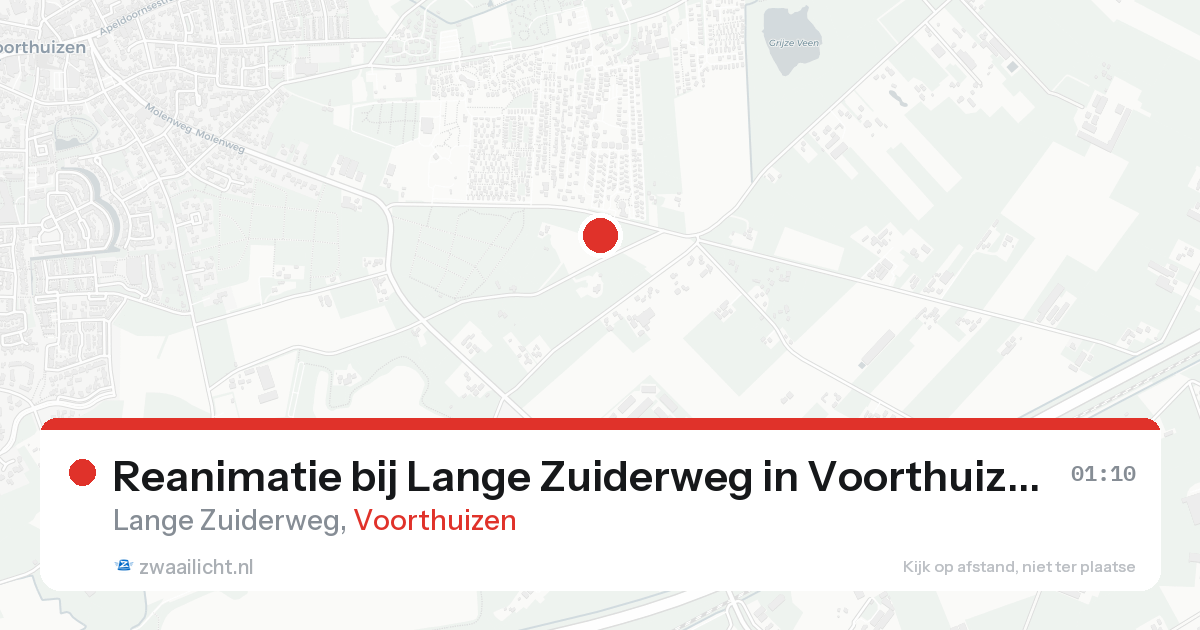 Reanimatie bij Lange Zuiderweg in Voorthuizen — 31 jan 2026