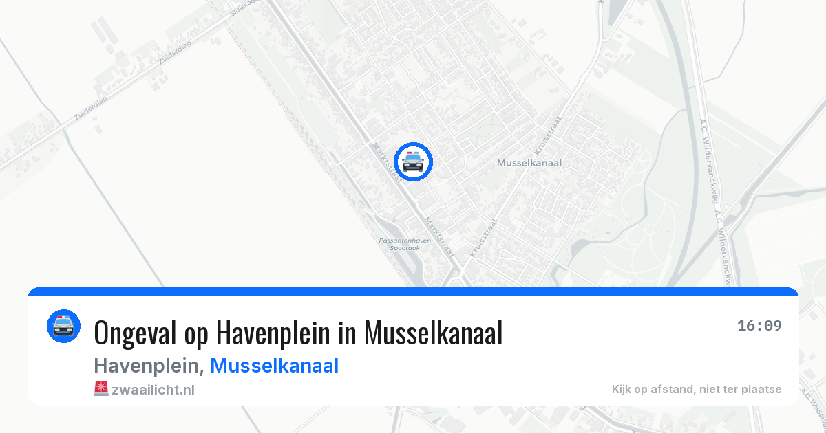 Ongeval op Havenplein in Musselkanaal — 21 apr 2026