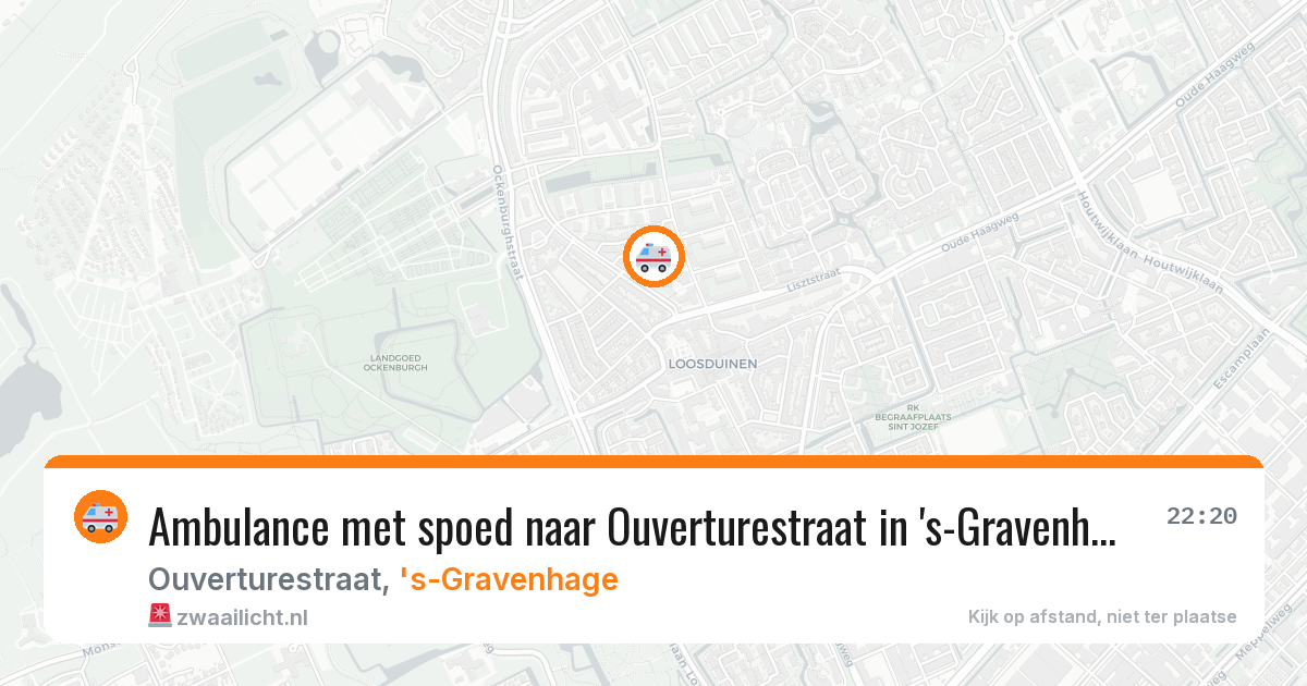 Ambulance met spoed naar Ouverturestraat in 's-Gravenhage — 27 mei 2026