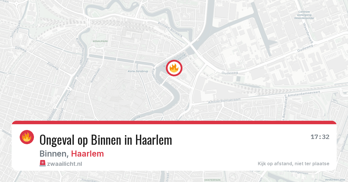 Ongeval op Binnen in Haarlem — 14 jun 2026