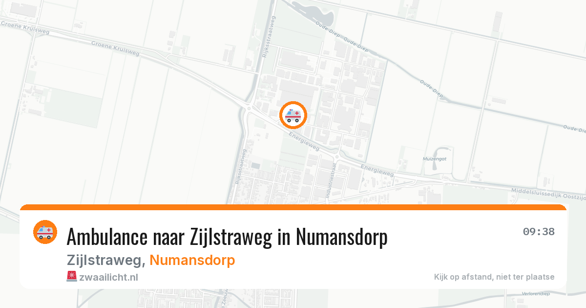 Ambulance naar Zijlstraweg in Numansdorp — 22 jun 2026