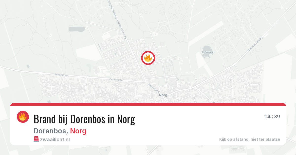 Brand bij Dorenbos in Norg — 7 jun 2026