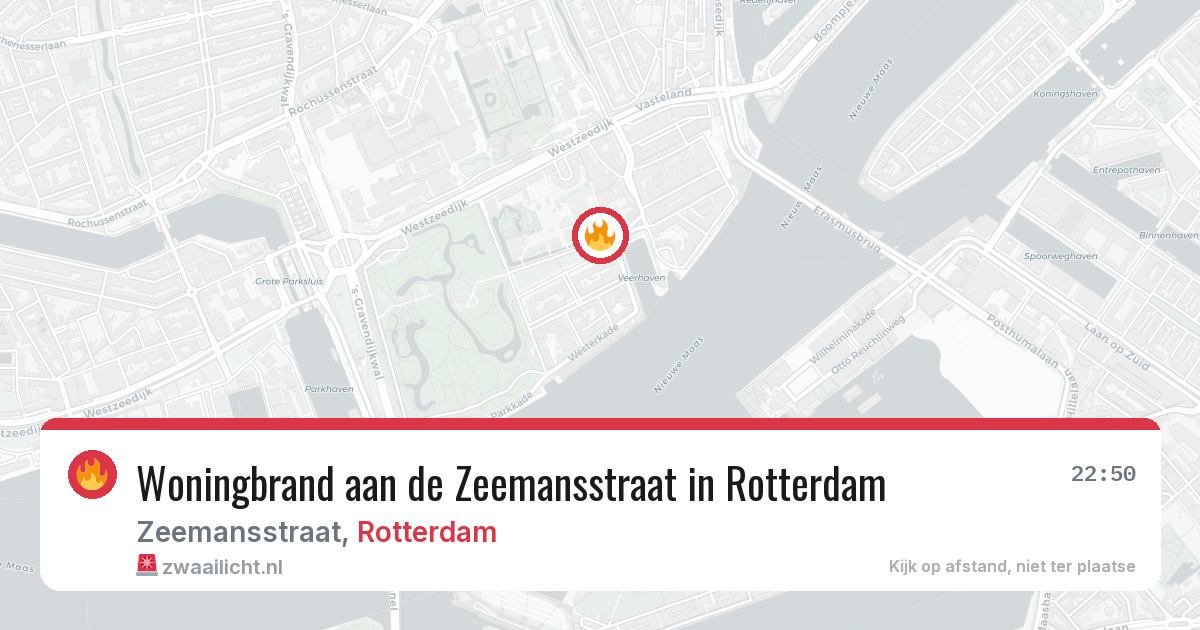 Woningbrand aan de Zeemansstraat in Rotterdam — 26 mei 2026