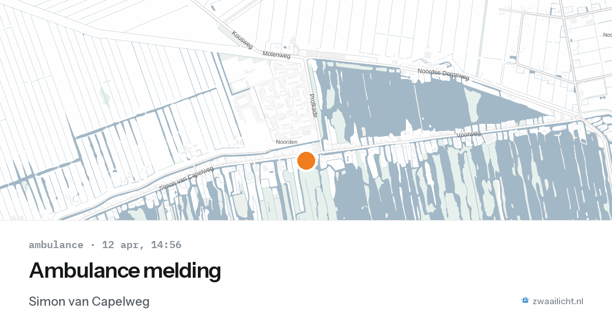 Ambulance melding — 12 apr 2026
