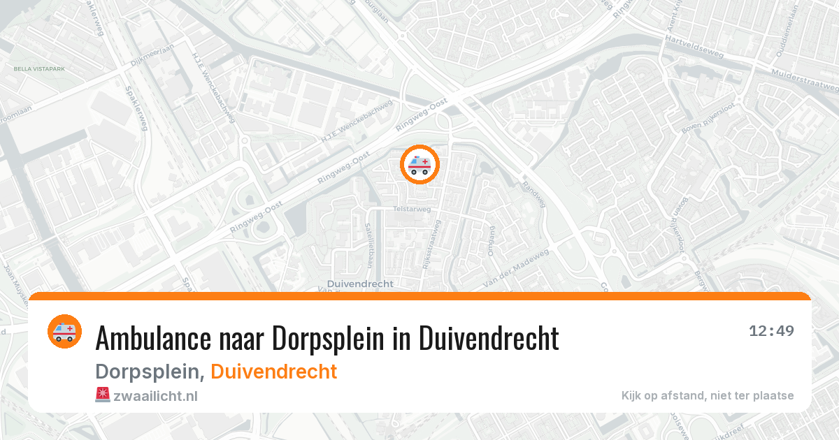 Ambulance naar Dorpsplein in Duivendrecht — 30 mei 2026