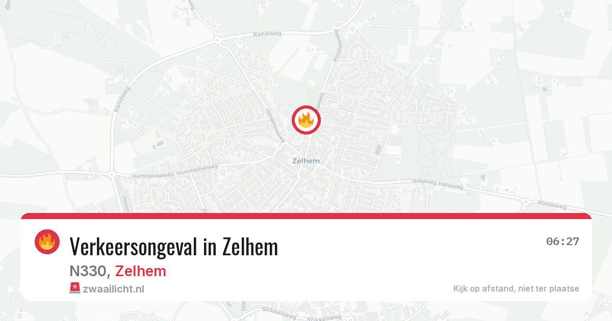 Verkeersongeval in Zelhem — 22 jun 2026