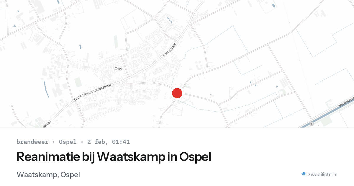Reanimatie bij Waatskamp in Ospel — 2 feb 2026