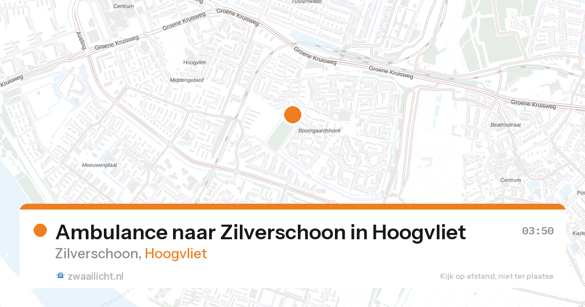Ambulance naar Zilverschoon in Hoogvliet — 28 aug 2026