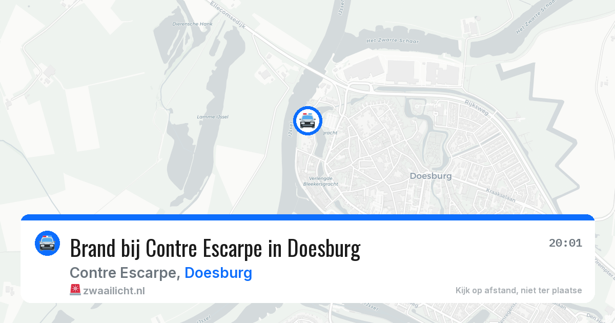 Brand bij Contre Escarpe in Doesburg — 18 jun 2026