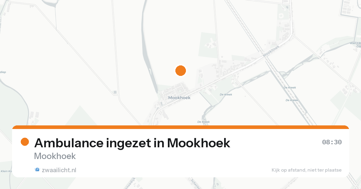 Ambulance ingezet in Mookhoek — 15 aug 2026
