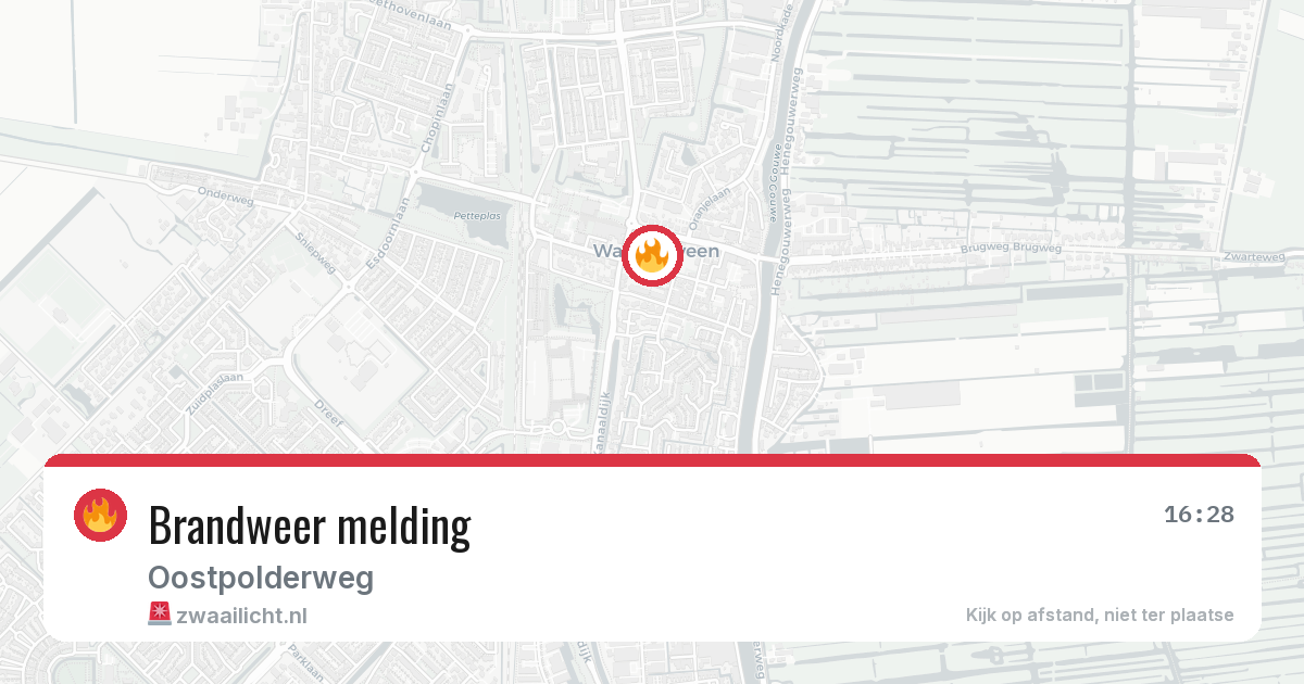 Brandweer melding — 24 apr 2026