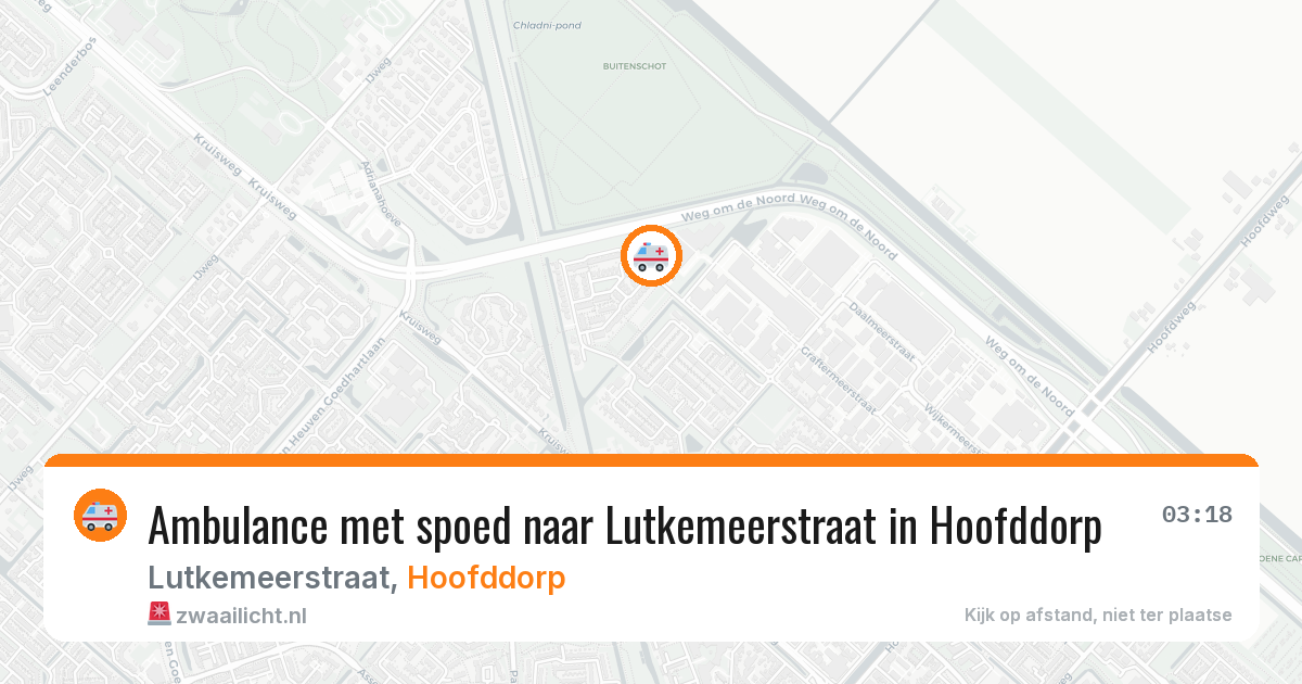 Ambulance met spoed naar Lutkemeerstraat in Hoofddorp — 5 apr 2026