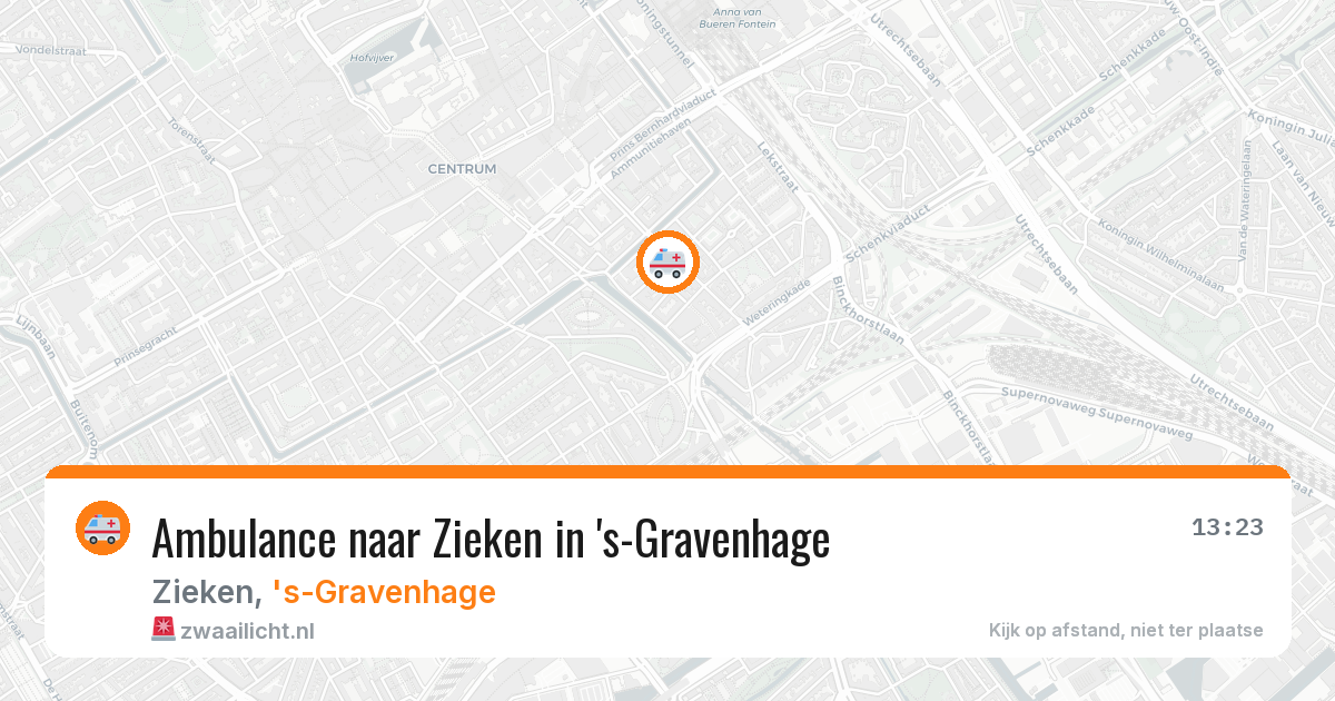 Ambulance naar Zieken in 's-Gravenhage — 22 jun 2026