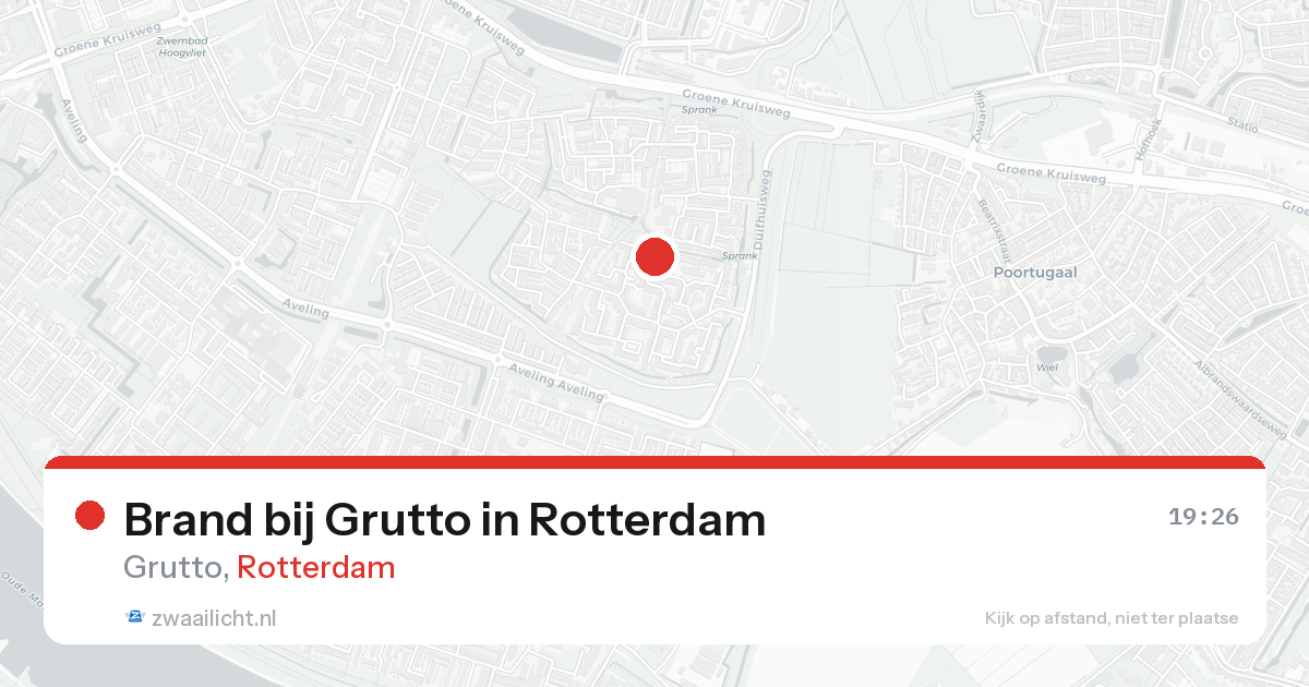 Brand bij Grutto in Rotterdam — 24 aug 2026