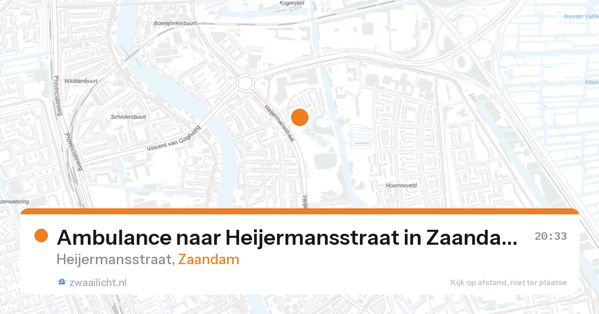 Ambulance naar Heijermansstraat in Zaandam — 11 jun 2026