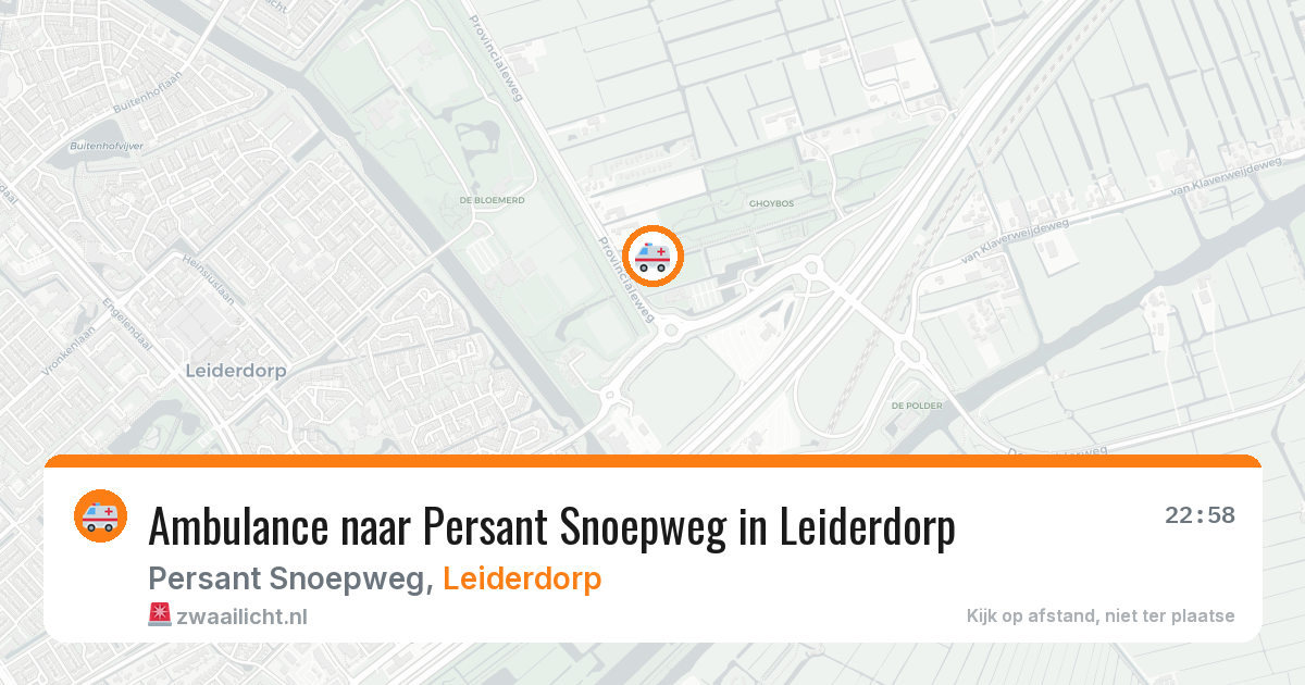 Ambulance naar Persant Snoepweg in Leiderdorp — 17 mei 2026