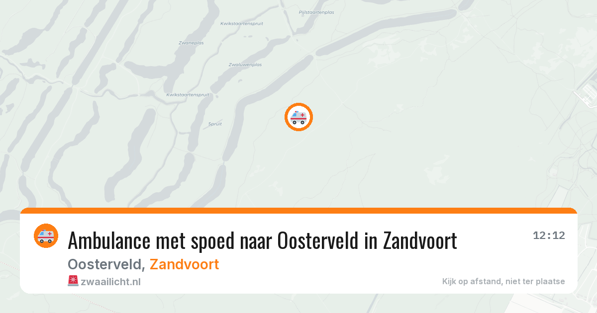 Ambulance met spoed naar Oosterveld in Zandvoort — 5 jul 2026