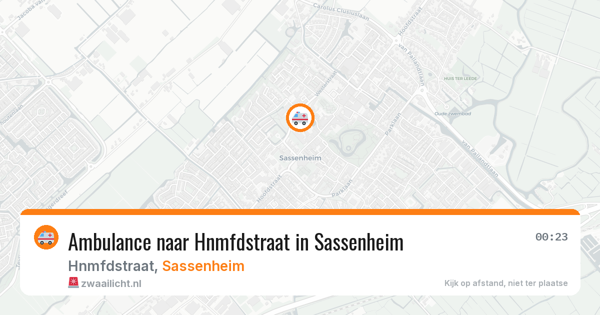 Ambulance naar Hnmfdstraat in Sassenheim — 11 jun 2026