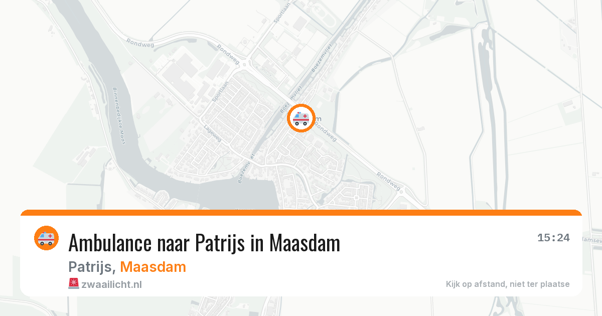 Ambulance naar Patrijs in Maasdam — 26 jul 2026