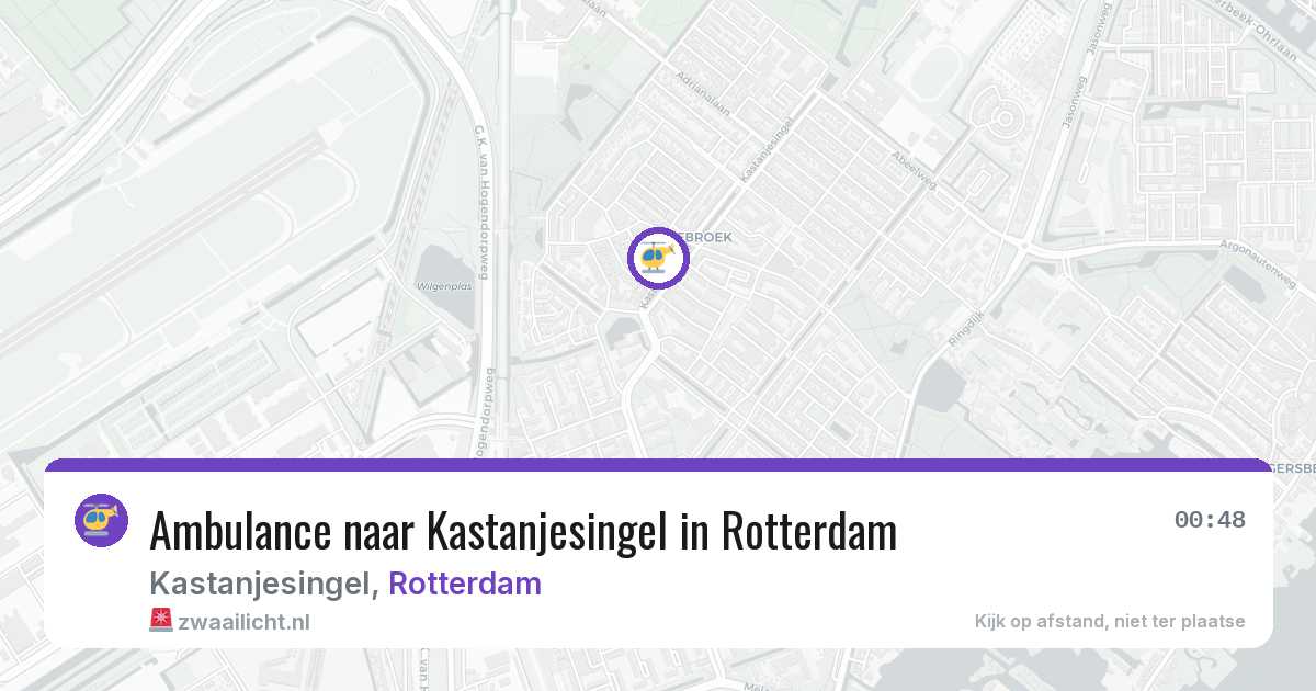 Ambulance naar Kastanjesingel in Rotterdam — 6 jul 2026