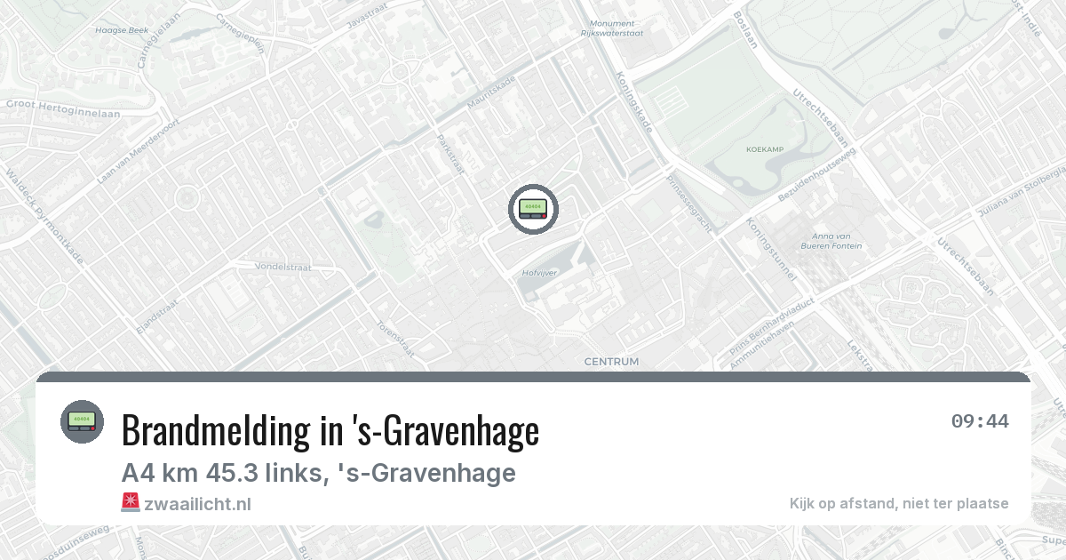 Brandmelding in 's-Gravenhage — 2 feb 2026